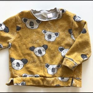 Zara Koala Print Sweatshirt